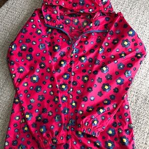 Lands’End zip wind breaker jacket size girls 14